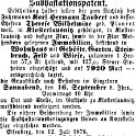 1876-07-12 Kl Versteigerung Taubert